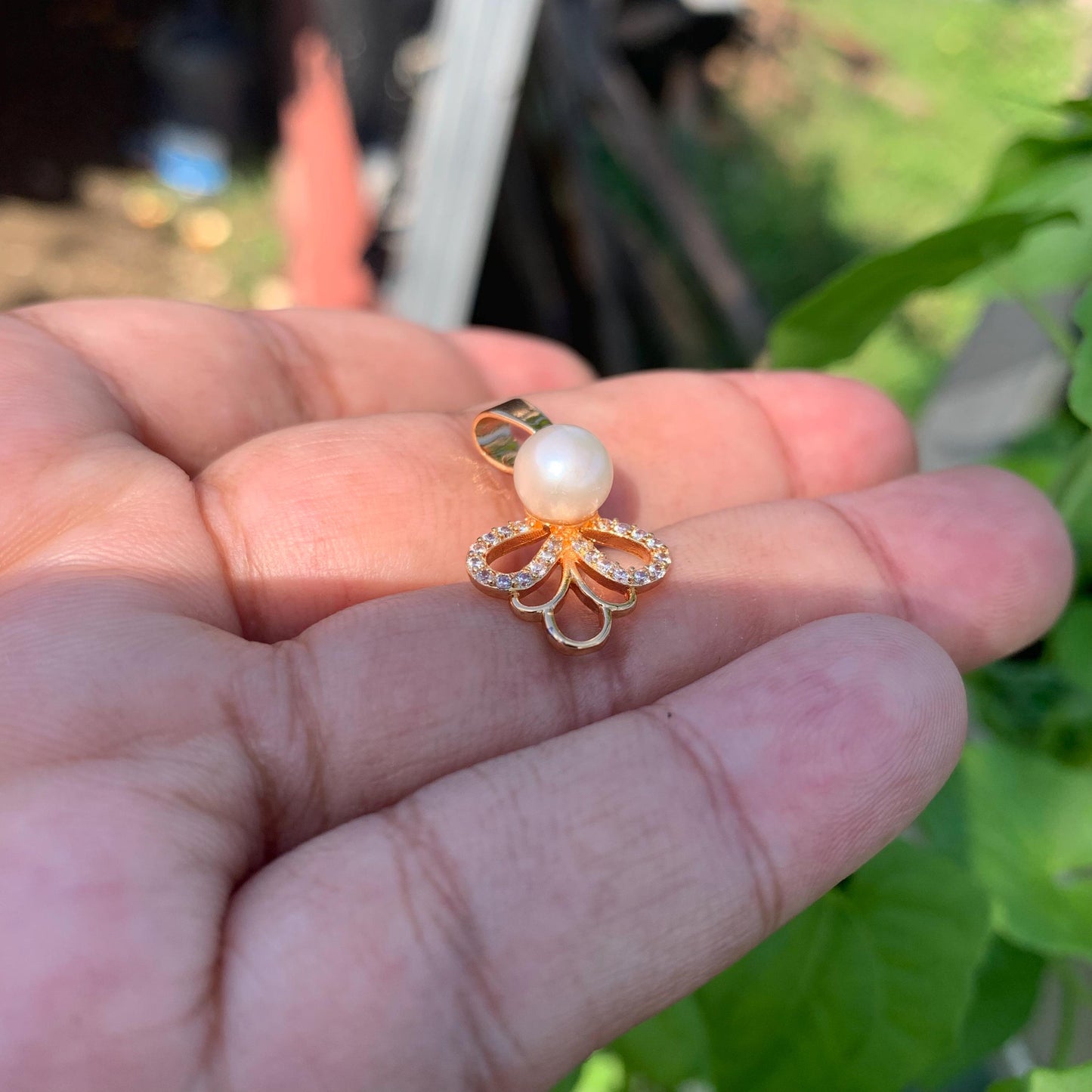 Real South Sea Pearl Pendant 7mm Saltwater Pearl JN-4