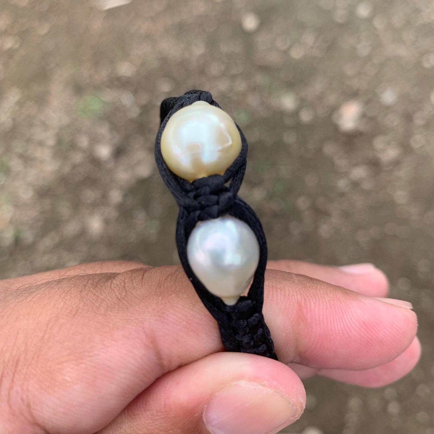 Handmade Bracelet With Indonesia South Sea Pearl BoZorX Size 10.5-12mm R-17