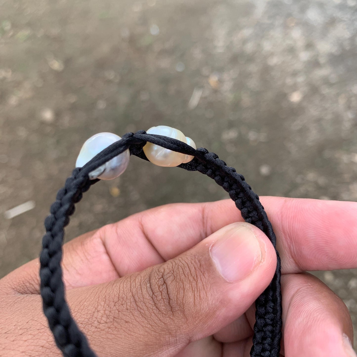 Handmade Bracelet With Indonesia South Sea Pearl BoZorX Pearl Size 10mm R-18