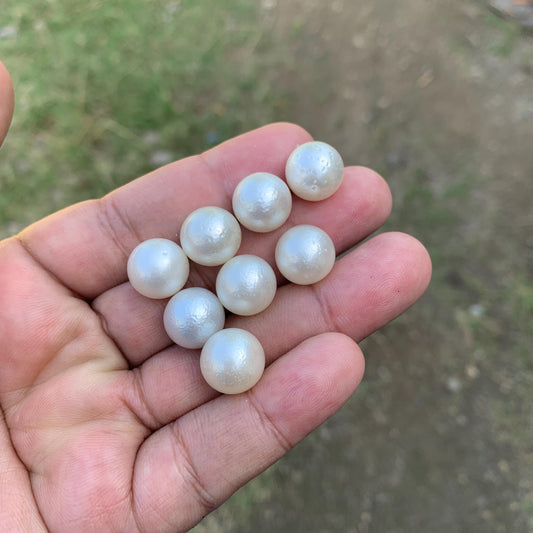 8 Pieces 12.5-12.6mm Indonesia Loose South Sea Pearl Seawater Pearl Beads Special edition Pearl BoZorX GR-24