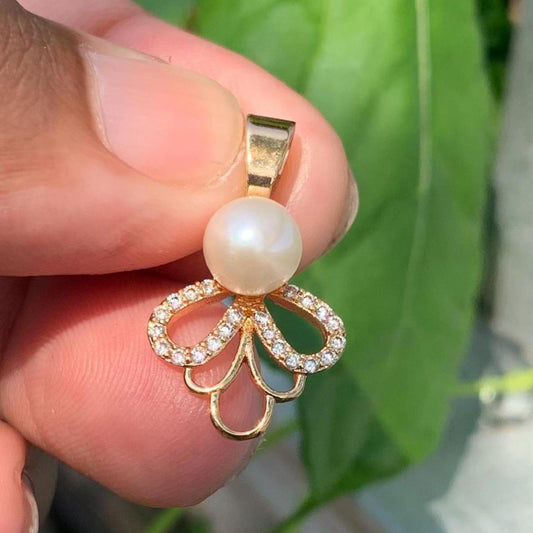 Real South Sea Pearl Pendant 7mm Saltwater Pearl JN-4