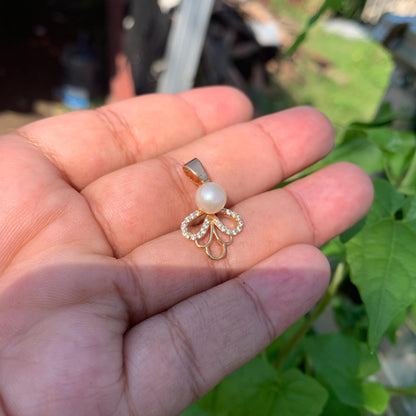 Real South Sea Pearl Pendant 7mm Saltwater Pearl JN-4