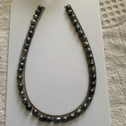 Tahitian Pearl Necklace Black Pearl Necklace Baroque Pearl Necklace Pearl Necklace Seawater pearl Necklace 8mm BoZorX