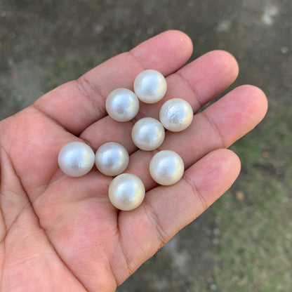 8 Pieces 12.5-12.6mm Indonesia Loose South Sea Pearl Seawater Pearl Beads Special edition Pearl BoZorX GR-24