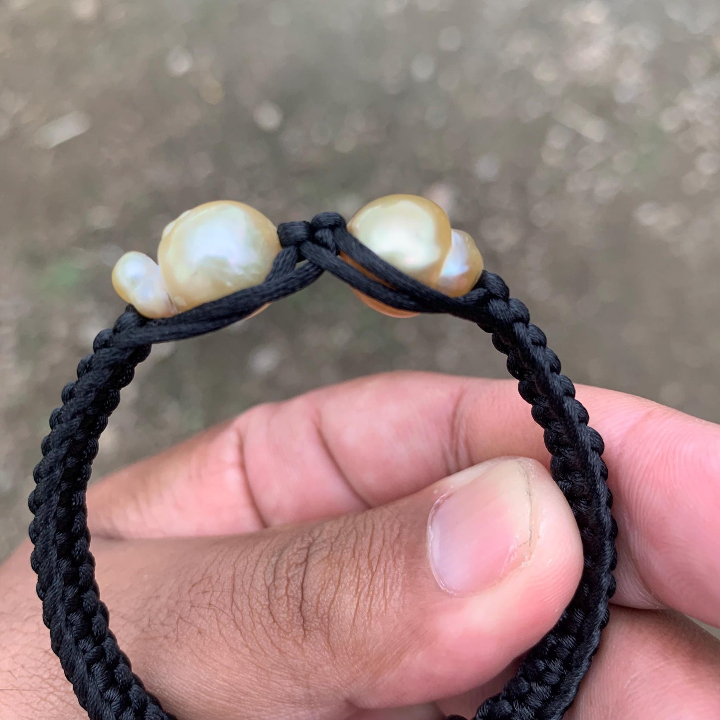 Handmade Bracelet With Indonesia South Sea Pearl BoZorX Size 11-11.5mm R-16