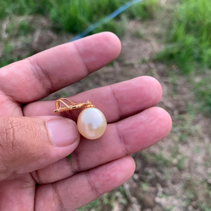 13mm Real south sea pearl saltwater pearl seawater pearl Pendant BoZorX L-7