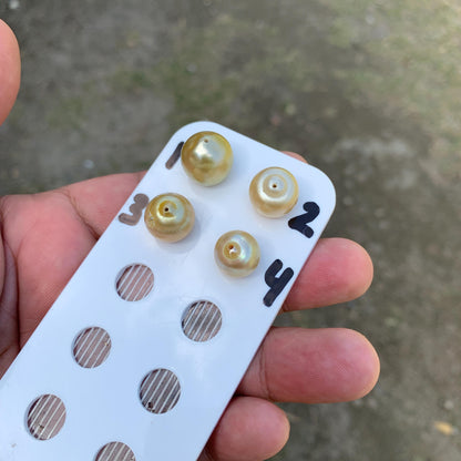 11.5-14.5mm Loose Indonesia White Sea Pearl White South Sea Pearl Half drill BoZorX LG