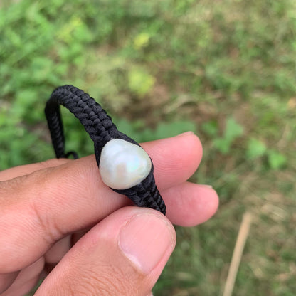 Handmade Bracelet With Indonesia South Sea Pearl BoZorX Pearl Size 11mm R-7