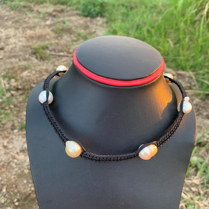 Indonesia South Sea Pearl seawater pearl Choker Necklace Pearl Size 12.5-13.5mm BoZorX CK-2