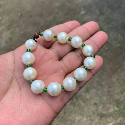 Real South Sea Pearl Bracelet 11-12.5mm Saltwater Pearl GR-19