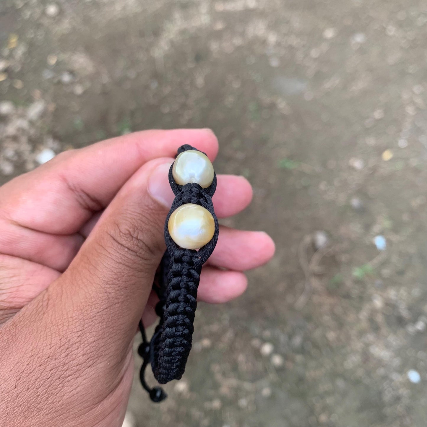 Handmade Bracelet With Indonesia South Sea Pearl BoZorX Size 10.5-11mm R-15