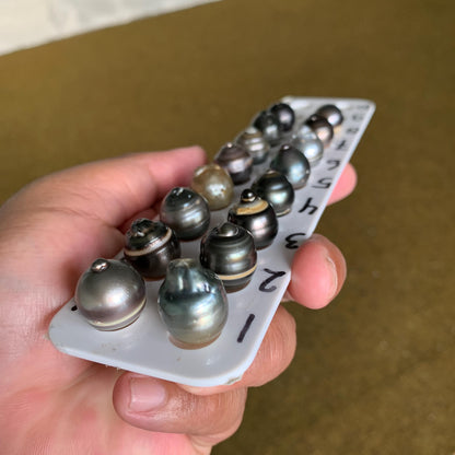 14-15mm Loose Black Saltwater Pearl Black Seawater Pearl Tahitian Baroque Pearl Tahitian Pearl Beads BoZorX Black Pearl BT-13