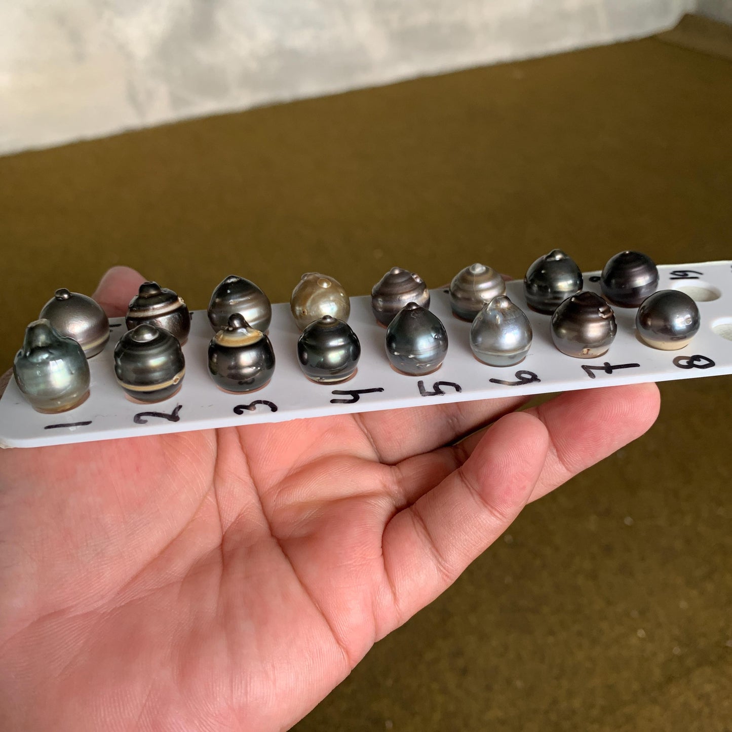 14-15mm Loose Black Saltwater Pearl Black Seawater Pearl Tahitian Baroque Pearl Tahitian Pearl Beads BoZorX Black Pearl BT-13