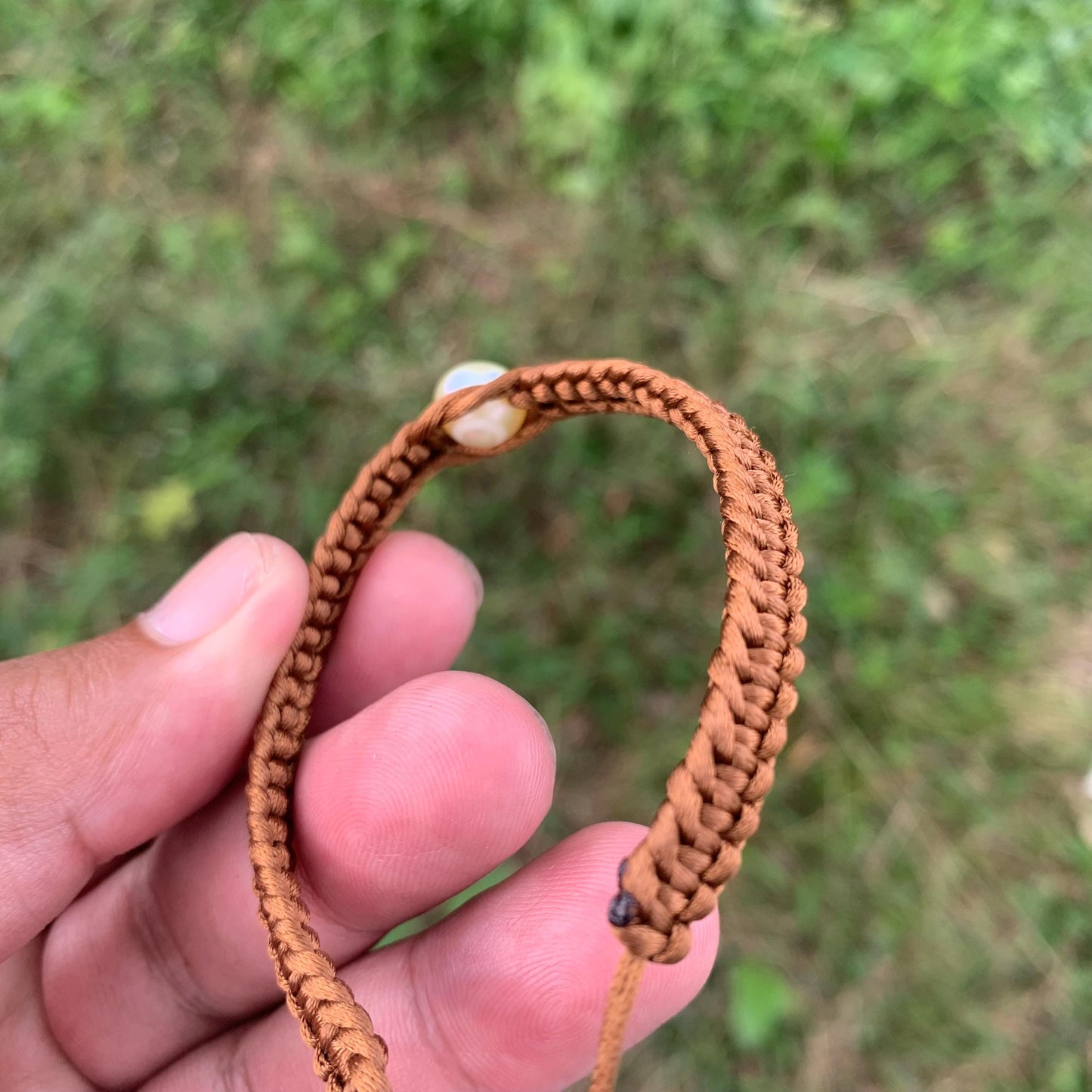 Handmade Bracelet With Indonesia South Sea Pearl BoZorX Size 9mm R-14