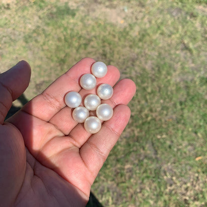 8 Pieces 12.5-12.6mm Indonesia Loose South Sea Pearl Seawater Pearl Beads Special edition Pearl BoZorX GR-24