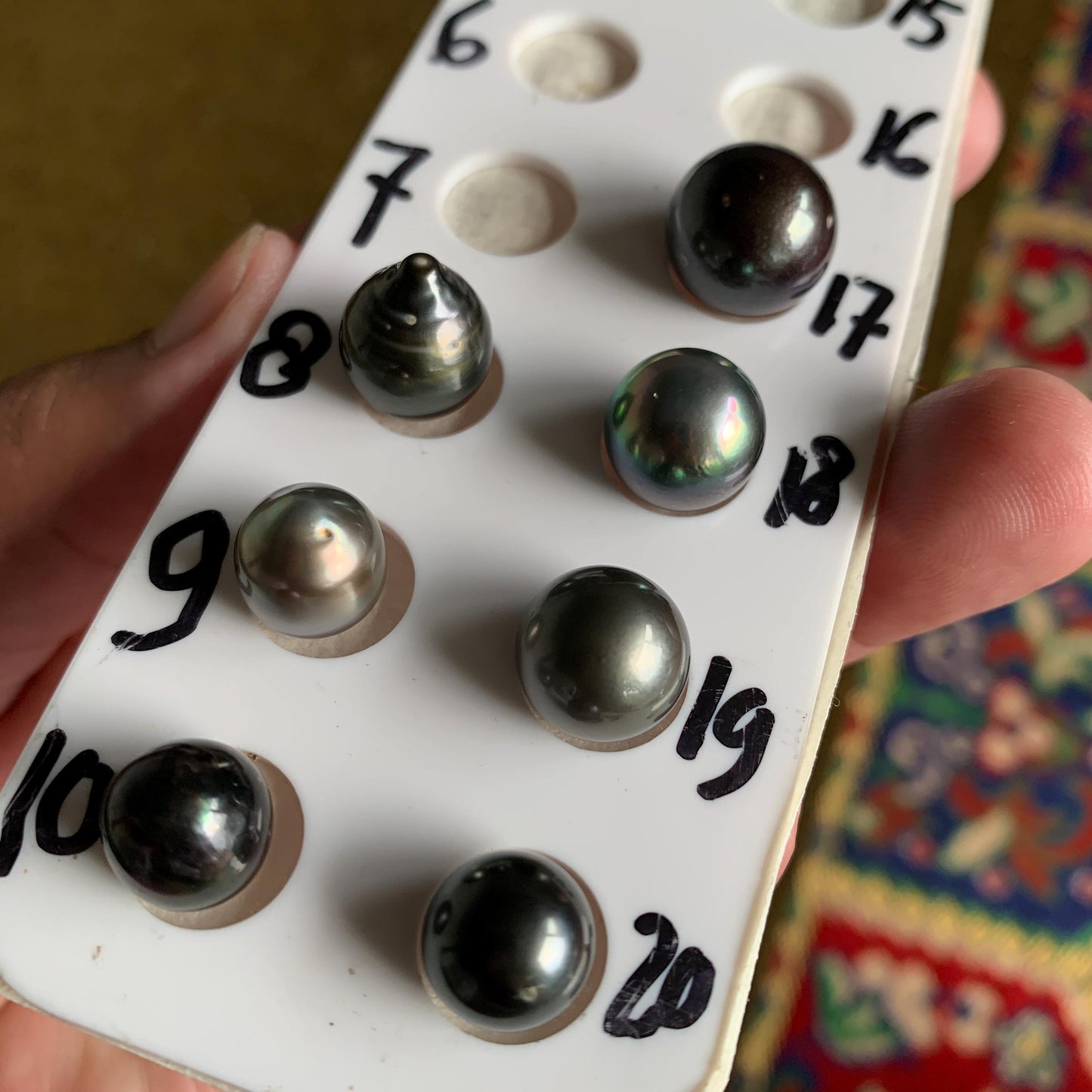 Loose Black Saltwater Pearl Black Seawater Pearl Tahitian Baroque Pearl Tahitian Pearl Beads BoZorX Black Pearl (Baru)