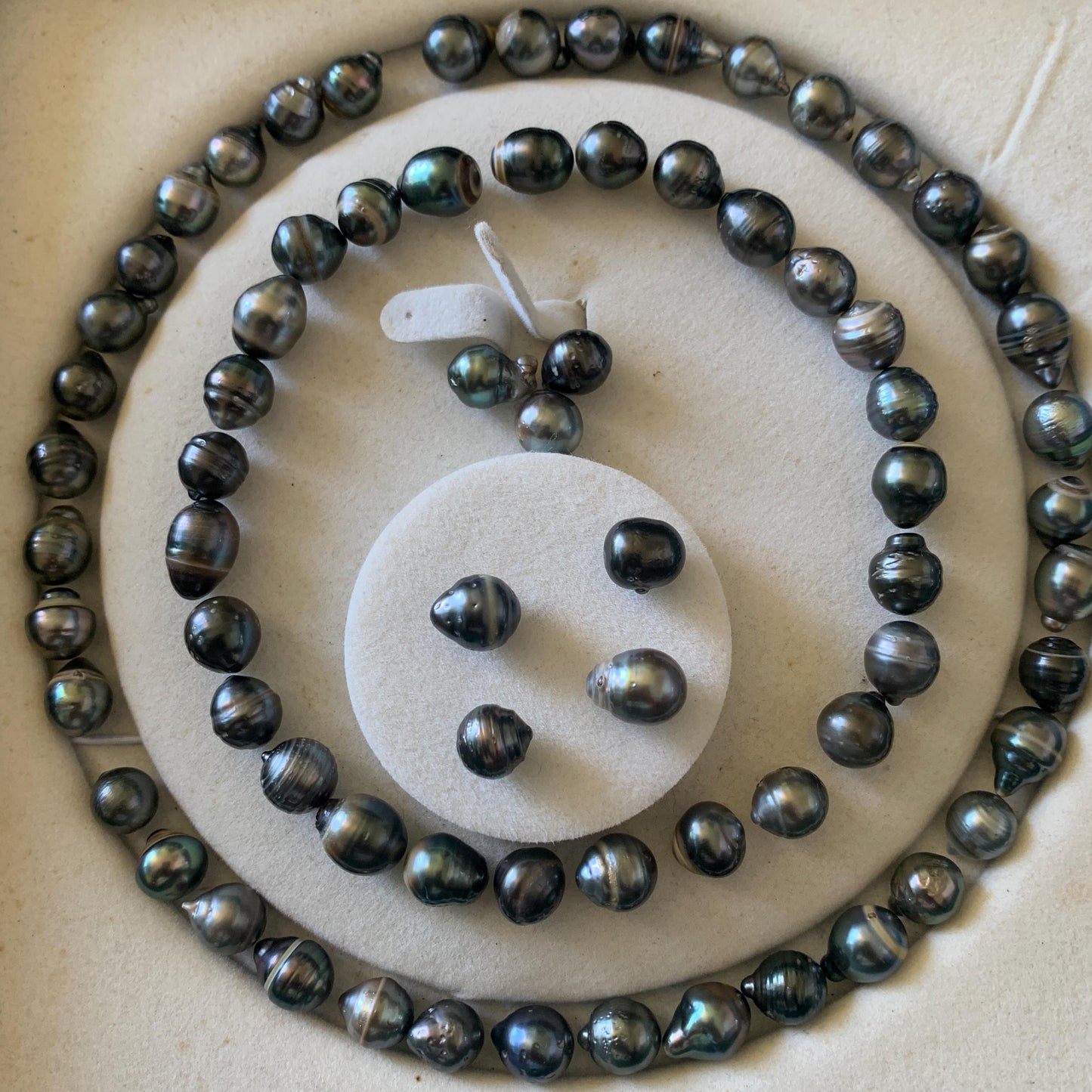 9mm Loose Tahitian Saltwater Black Pearl Bead Tahitian Baroque Beads BoZorX BT-8