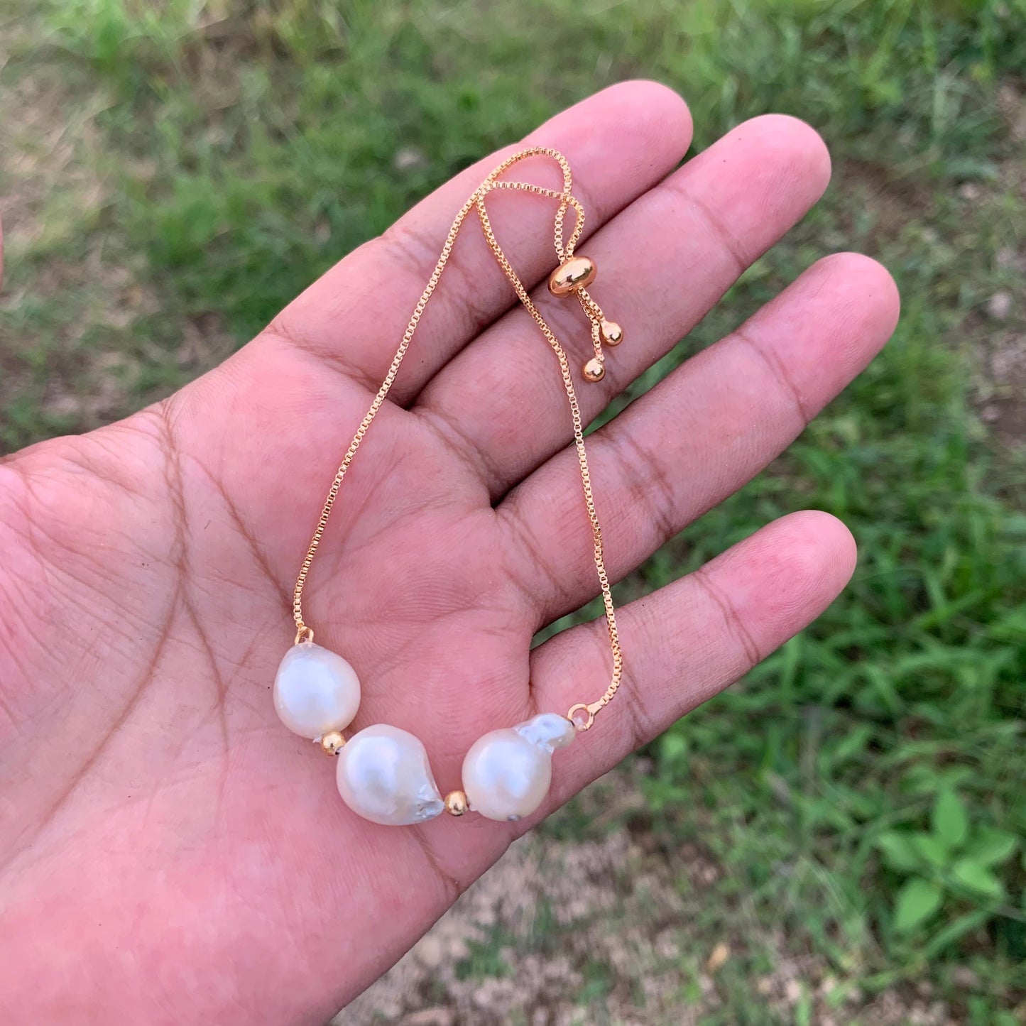 South Sea Pearl Bracelet Indonesian Saltwater Pearl Jewelry B-1