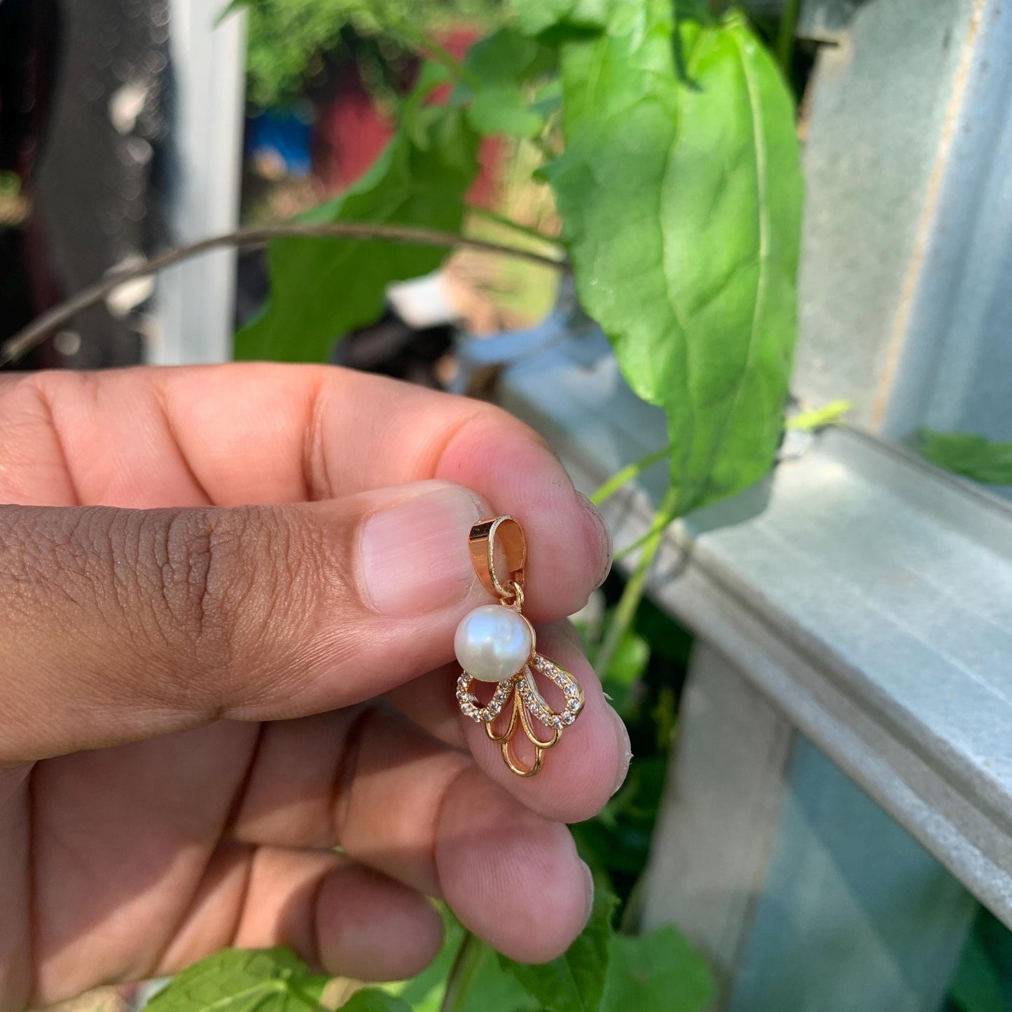 Real South Sea Pearl Pendant 7mm Saltwater Pearl JN-4