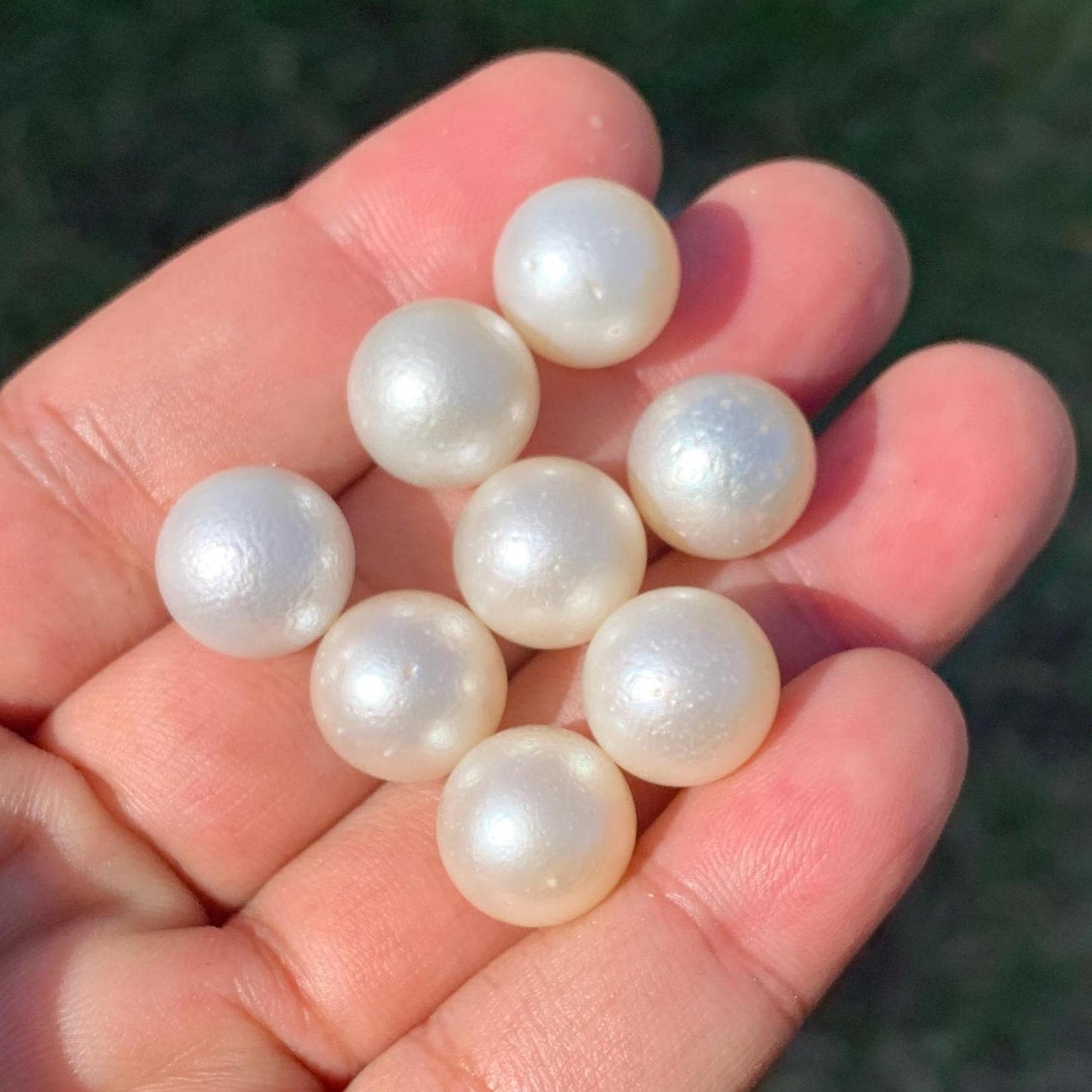 8 Pieces 12.5-12.6mm Indonesia Loose South Sea Pearl Seawater Pearl Beads Special edition Pearl BoZorX GR-24