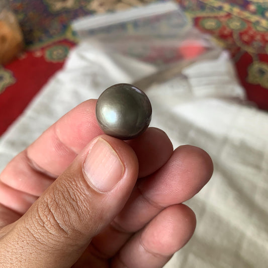 17.4mm Loose Seawater Pearl Tahitian Edition Pearl Beads BoZorX BT-1