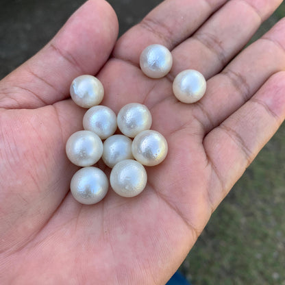 10 Pieces 12.7-12.9mm Indonesia Loose South Sea Pearl Seawater Pearl Beads Special edition Pearl BoZorX GR-23