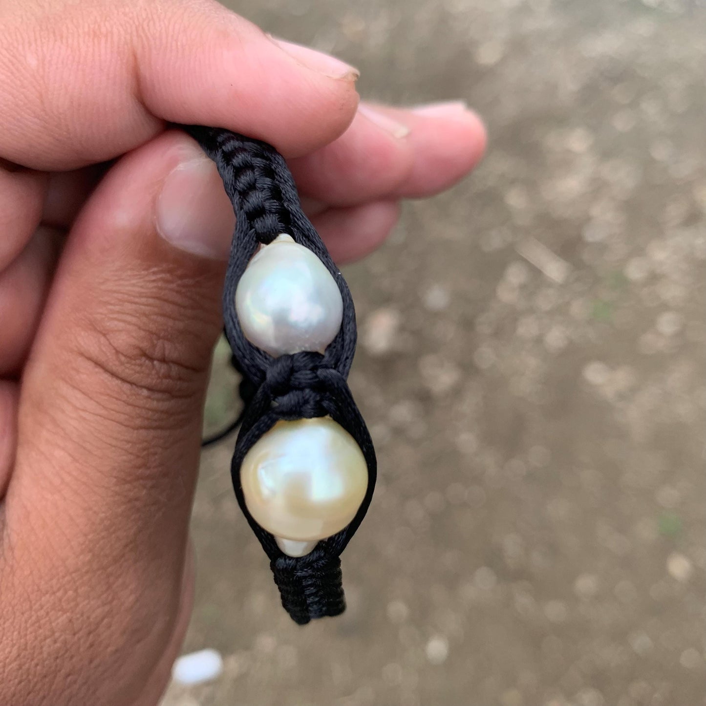 Handmade Bracelet With Indonesia South Sea Pearl BoZorX Size 10.5-12mm R-17