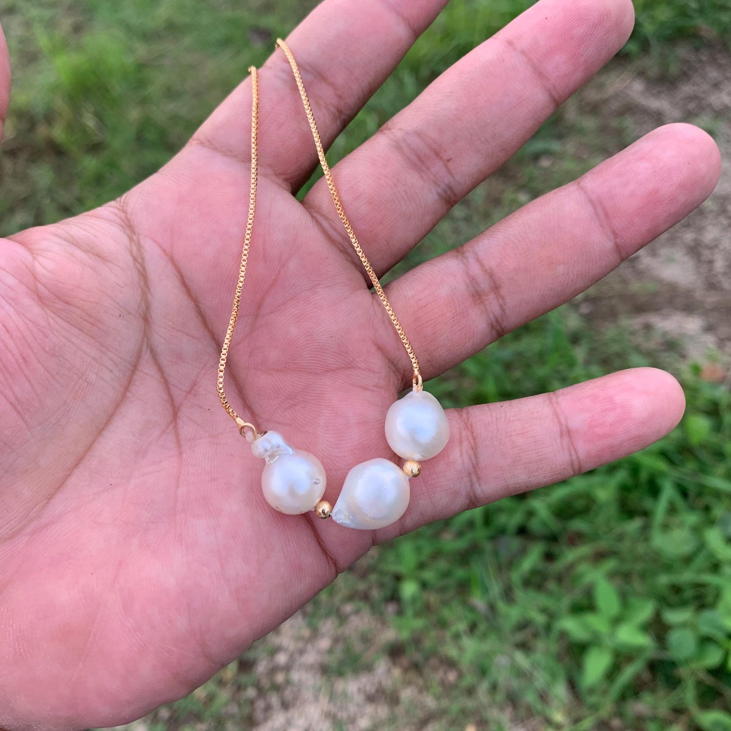 South Sea Pearl Bracelet Indonesian Saltwater Pearl Jewelry B-1