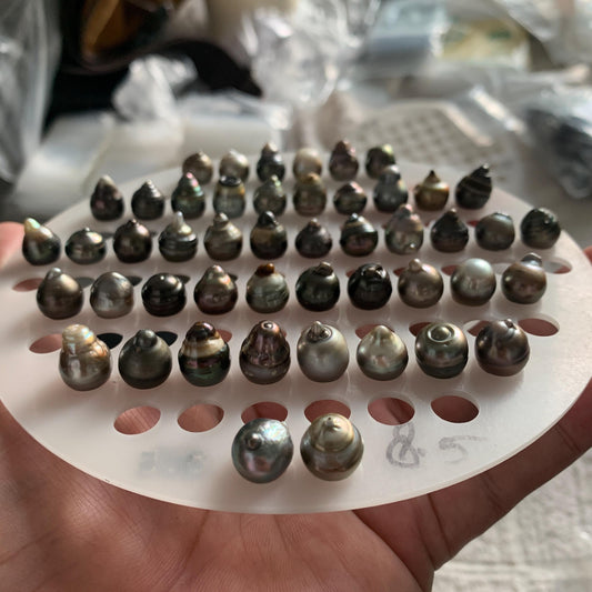 10mm Loose Tahitian Baroque Saltwater Pearl Beads Seawater Black Baroque BoZorX BT-9