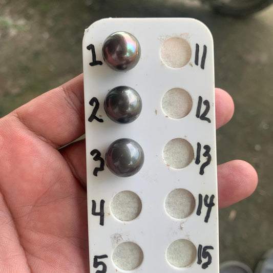 14mm Loose Seawater Tahitian Black Pearl Beads BoZorX BT-6