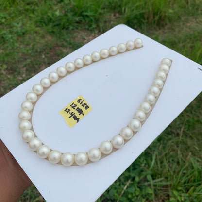 Indonesia White South Sea Pearl Necklace Saltwater Pearl Necklace Seawater Necklace Pearl Necklace 12-12.4mm  GR-13