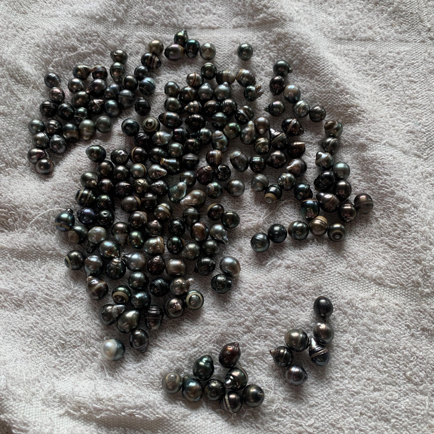 9mm Loose Tahitian Saltwater Black Pearl Bead Tahitian Baroque Beads BoZorX BT-8