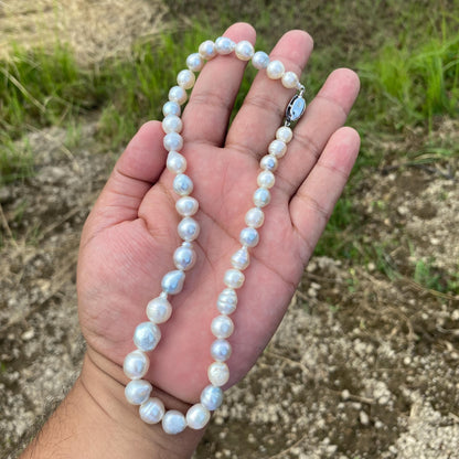 Genuine South Sea Pearl Necklace Saltwater Pearl (7.5-11.4mm, 45cm)