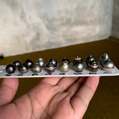 14-15mm Loose Black Saltwater Pearl Black Seawater Pearl Tahitian Baroque Pearl Tahitian Pearl Beads BoZorX Black Pearl BT-13