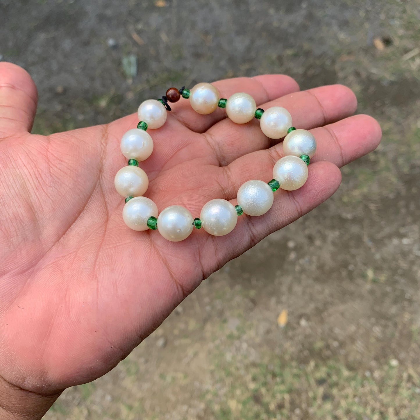 Real South Sea Pearl Bracelet 11-12.5mm Saltwater Pearl GR-19