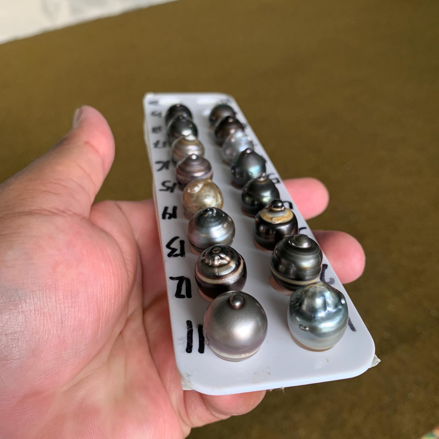 14-15mm Loose Black Saltwater Pearl Black Seawater Pearl Tahitian Baroque Pearl Tahitian Pearl Beads BoZorX Black Pearl BT-13