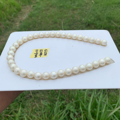 Indonesia White South Sea Pearl Necklace Saltwater Pearl Necklace Seawater Necklace Pearl Necklace 12-12.4mm  GR-13