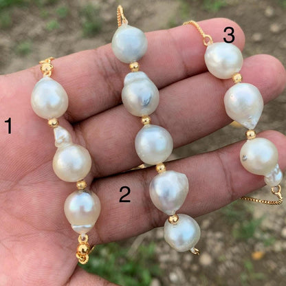 South Sea Pearl Bracelet Indonesian Saltwater Pearl Jewelry B-1