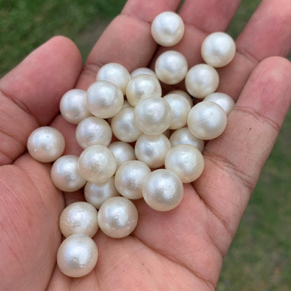 31 Pcs 11-11.4mm Indonesia Loose South Sea Pearl Seawater Pearl Beads Special edition Pearl BoZorX GR-21