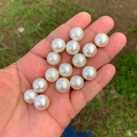 13-13.4mm Indonesia Loose South Sea Pearl Seawater Pearl Beads Special edition Pearl BoZorX BL-1