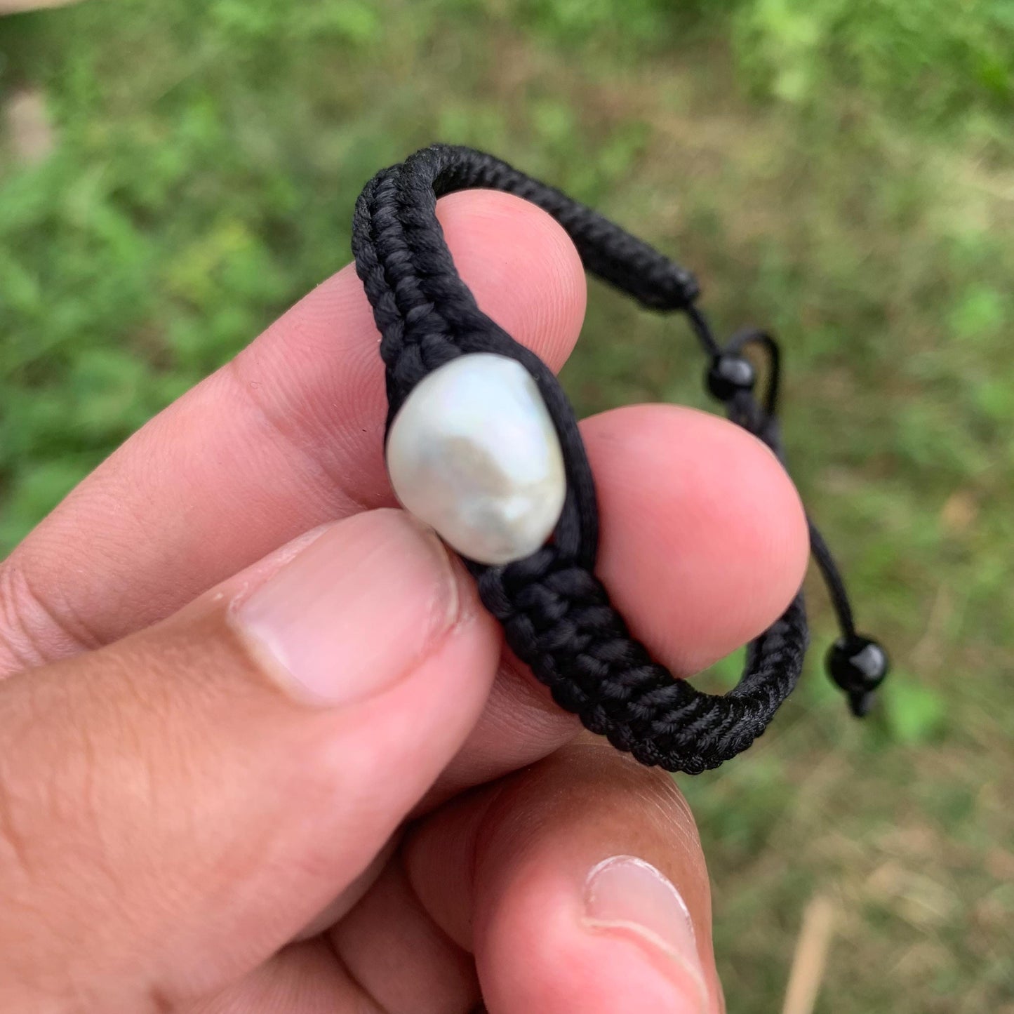 Handmade Bracelet With Indonesia South Sea Pearl BoZorX Pearl Size 11mm R-7