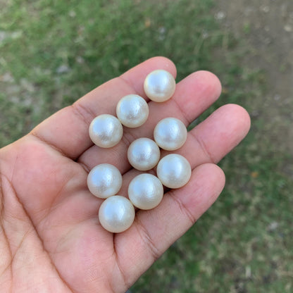 9 Pieces 13.3-13.49mm Loose South Sea Pearl Beads Indonesian Seawater Pearl GR-30