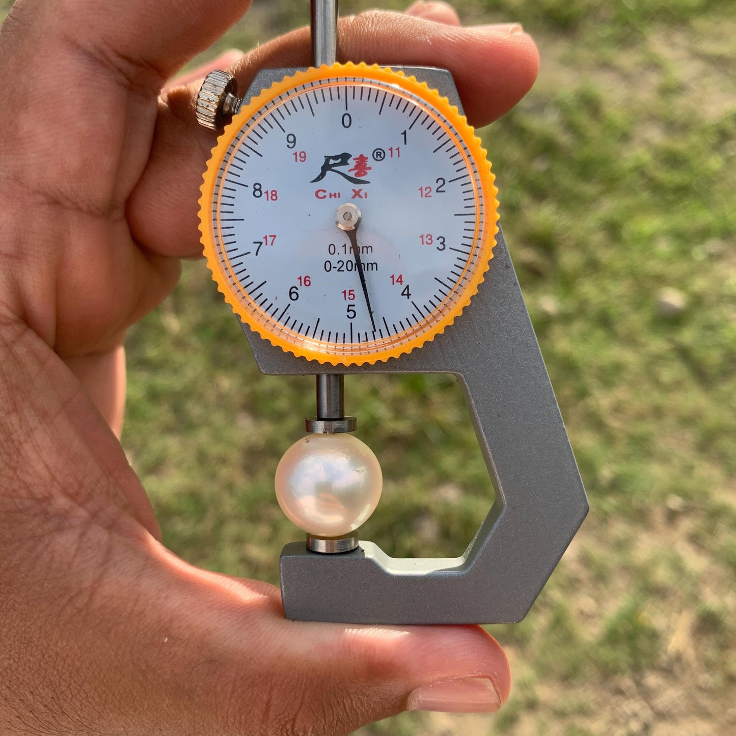 White South Sea Pearl Loose Indonesia Pearl (15.2x14.7mm) BoZorX FR-3