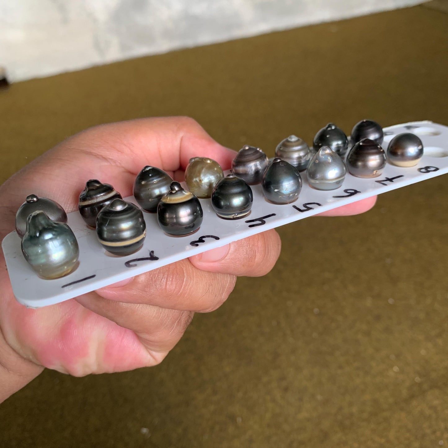 14-15mm Loose Black Saltwater Pearl Black Seawater Pearl Tahitian Baroque Pearl Tahitian Pearl Beads BoZorX Black Pearl BT-13