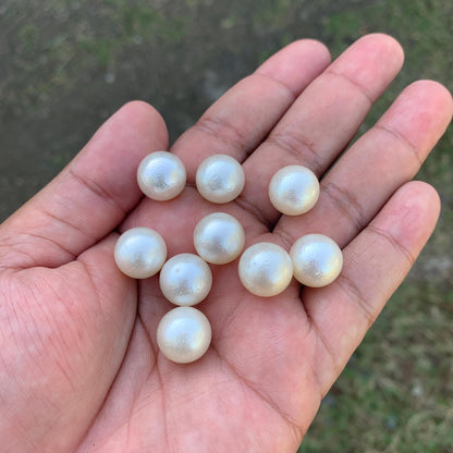 9 Pieces 13.3-13.49mm Loose South Sea Pearl Beads Indonesian Seawater Pearl GR-30