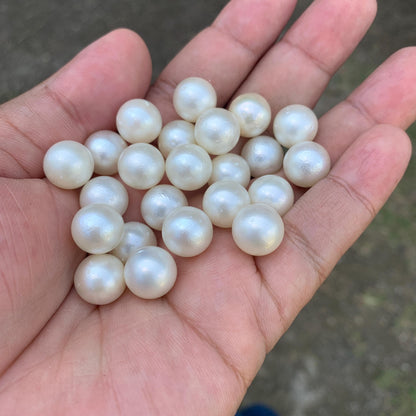 23 Pieces 11.69-11.9mm Indonesia Loose South Sea Pearl Seawater Pearl Beads Special edition Pearl BoZorX GR-22