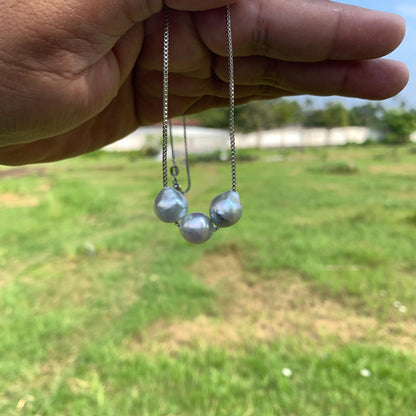 Real South Sea Pearl Necklace with Pearl Pendant D-3