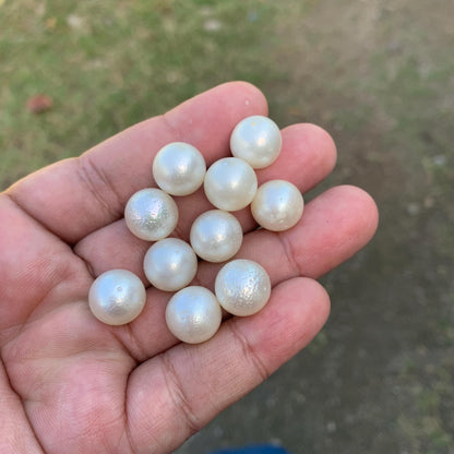 10 Pieces 12.4-12.5mm Indonesia Loose South Sea Pearl Seawater Pearl Beads Special edition Pearl BoZorX GR-25