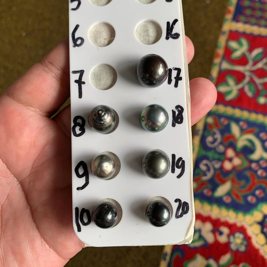 Loose Black Saltwater Pearl Black Seawater Pearl Tahitian Baroque Pearl Tahitian Pearl Beads BoZorX Black Pearl (Baru)