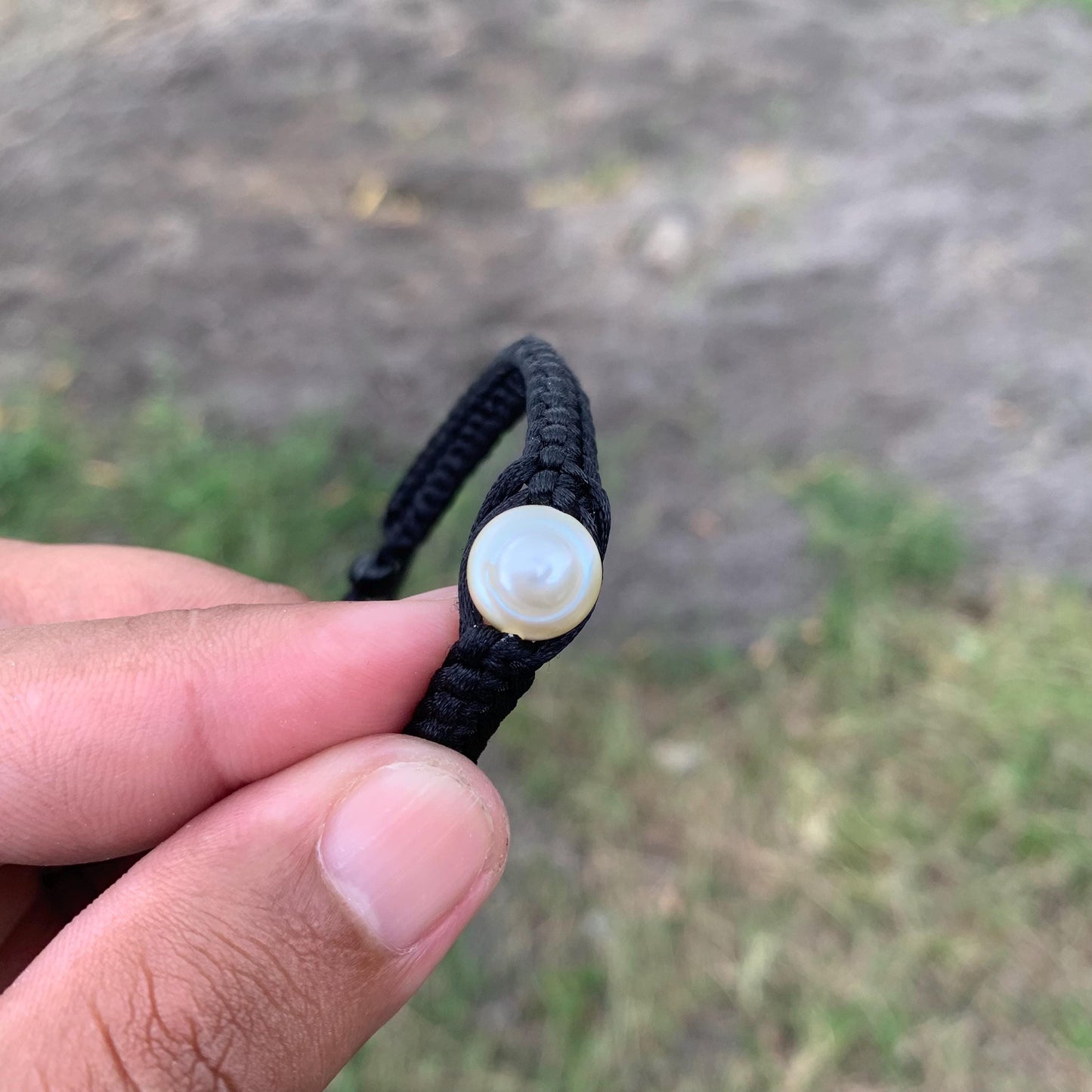 Handmade Bracelet With Indonesia South Sea Pearl BoZorX Size 10.5mm R-10